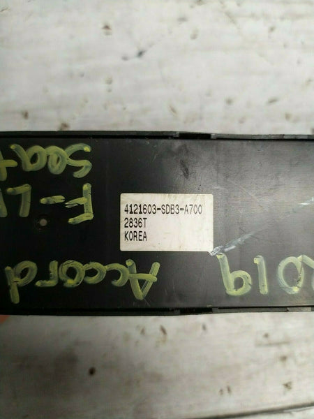 2017 HONDA ACCORD SEAT SWITCH ASSY FRONT LEFT SIDE OEM 4121603SDB3A700