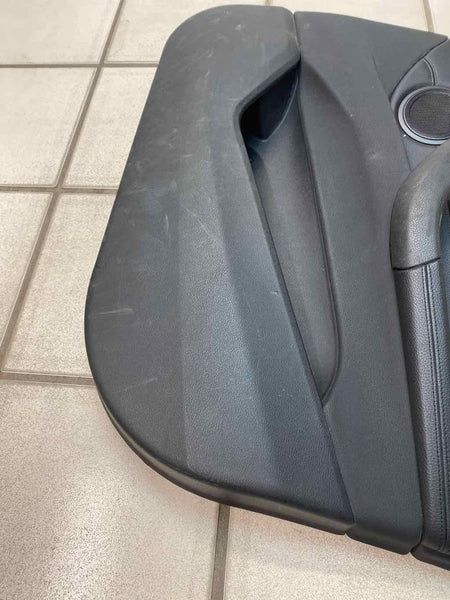 BMW X1 door panel trim 16 21 front right side leather black assy OEM 51417438070