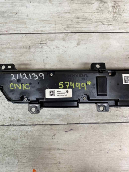 2022 HONDA CIVIC 1.5L TURBO HVAC AC HEATER CONTROL PANEL ASSY OEM 79610T21A01
