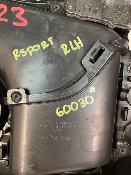 NIssan Rogue Sport door panel trim 17 19 rear left side black OEM 829016MA0B