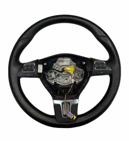 2012 2015 VOLKWAGEN PASSAT VOLANTE COURO PRETO ASSY OEM 561419091JE74