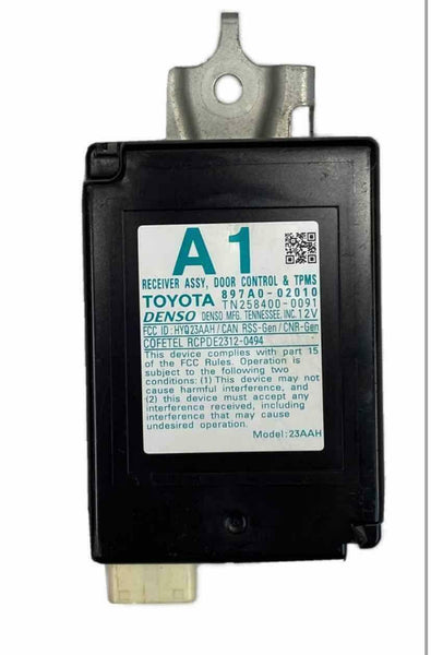 2014 TOYOTA COROLLA DOOR CONTROL & TPMS CONTROL MODULE OEM 897A002010