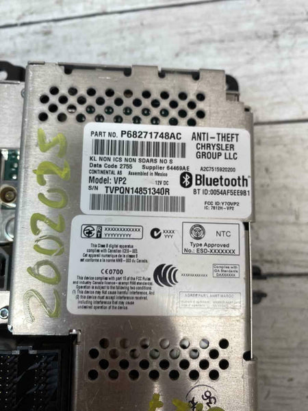 2016 JEEP CHEROKEE RECEPTOR DE RÁDIO TELA DE 5,0" SEM SAT OEM 68271748AC
