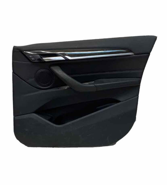 BMW X1 door panel trim 16 21 front right side leather black assy OEM 51417438070