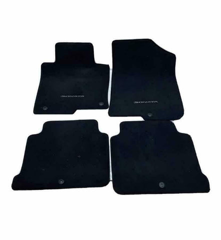 2015 2018 HYUNDAI SONATA SET OF 4 FLOOR MATS ASSY OEM BLACK