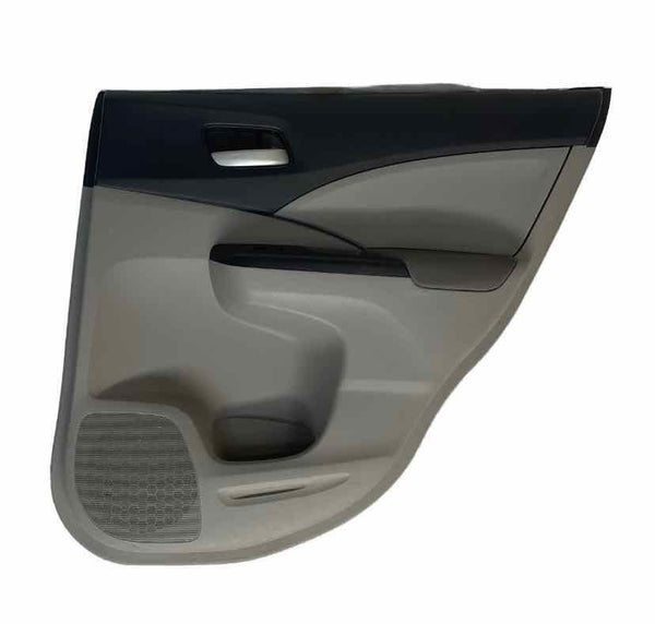 12 14 HONDA CRV LX PANEL DE MOLDURA DE PUERTA TRASERA DEL PASAJERO GRIS OEM 83702T0AA41ZC