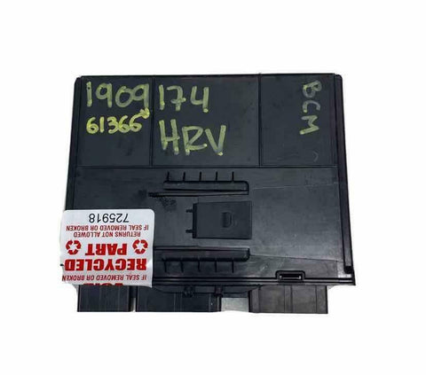 2017 HONDA HRV BODY CONTROL UNIT MODULE BCM ASSY OEM 38320TD7A01