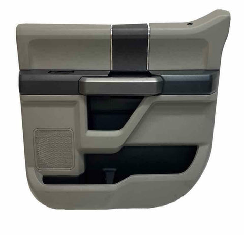 Moldura de panel de puerta para Ford F150 2018, parte trasera derecha, cabina doble, gris, OEM JL3Z1627406BB