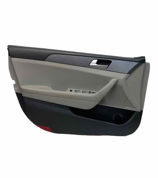15 17 HYUNDAI SONATA FRONT LEFT INNER DOOR TRIM PANEL OEM GRAY 82305C2110TGG
