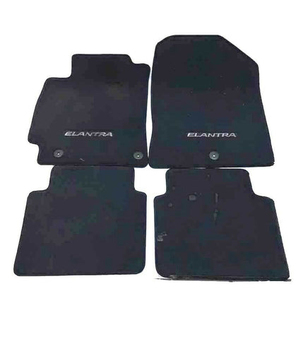 2013 2019 HYUNDAI ELANTRA COMPLETE SET OF 4 MATS BLACK OEM