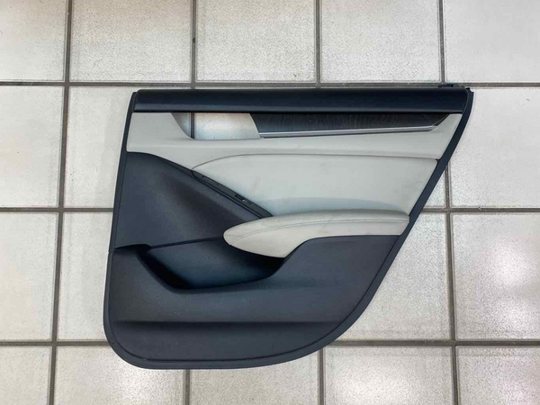 2018 HONDA ACCORD REAR RIGHT INNER DOOR TRIM PANEL OEM GRAY 83700TVAA12ZB